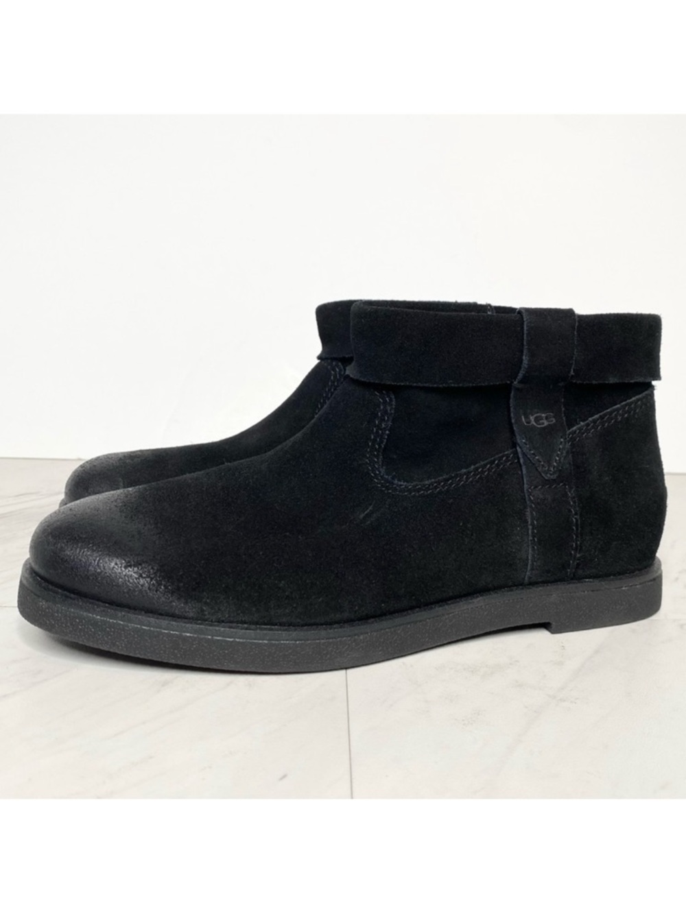 New! UGG Josefene Black Suede Mini Boot 6